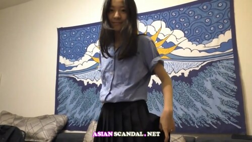 Young student girl from a university in Hunan loves oceanic dick
